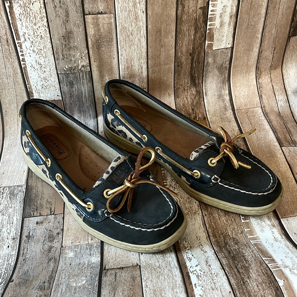 Leopard print Sperry Top Slider